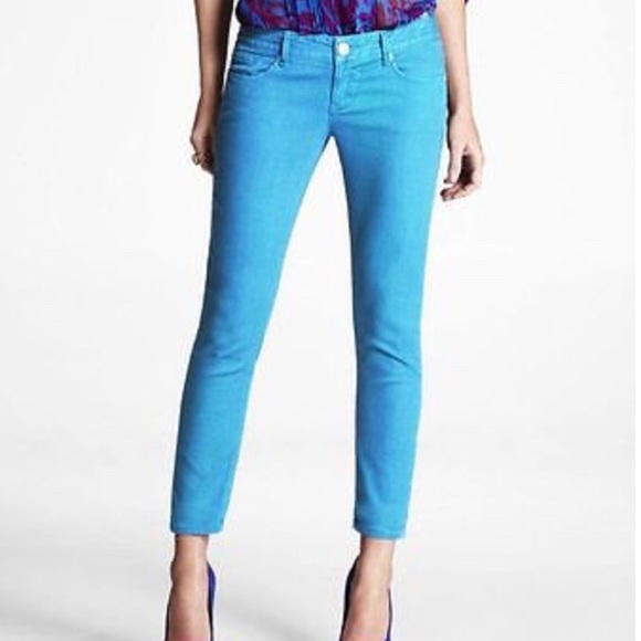 colored jean leggings